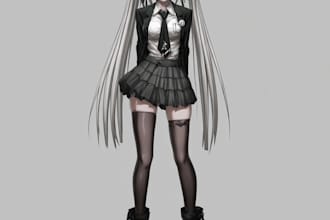 create your character as a danganronpa sprite