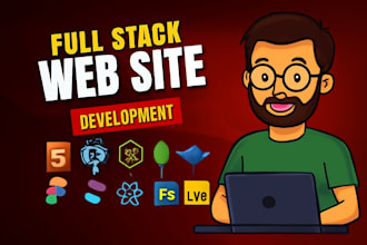 build website, ecommerce and custom website as full stack developer