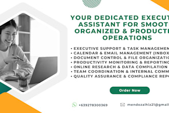 provide executive assistant support for busy professionals