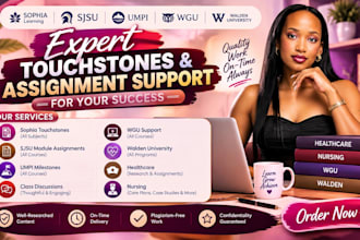 do sophia learning courses, finance touchstone assignments