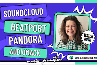 do soundcloud music promotion audiomack pandora beatport music promotion