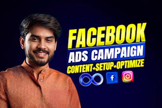 be your facebook ads campaign, fb meta ads, and instagram marketing manager