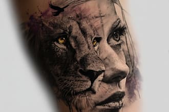 do unique customized realism tattoo design