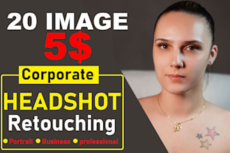 do bulk photo touch up headshot retouching and lightroom photo editing