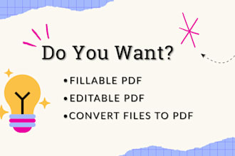 create fillable form, or convert to fillable pdf form