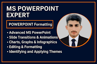 do powerpoint formatting and redesign your presentation