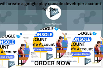 create a google play console developer account for you