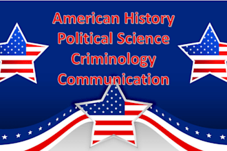 do american history, political science, criminology and communication research