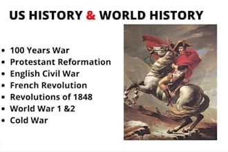 write SEO optimized articles on US history and world history