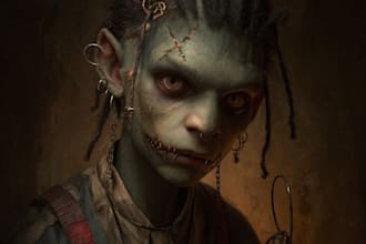do scary fantasy horror character