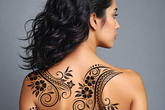 create realistic tattoo placement mockups on your photo