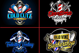 design barber, barbershop, fade, haircut beauty salon logo for your business