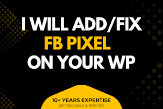 add facebook pixel google analytics or any pixel or code to your site
