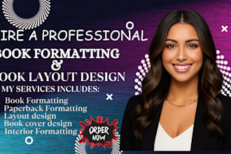 book formatting, layout design, and typesetting
