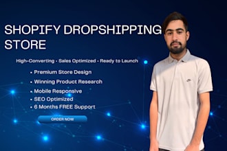 create a professional shopify dropshipping
