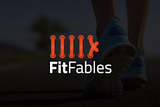design a modern custom fitness and health brand logo