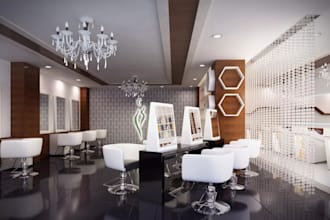 holistic wellness spa,specialty salon interior mockup,skp skn studio,3drendering