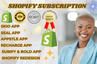 setup shopify subscription using recharge bold skio seal loop appstle apps