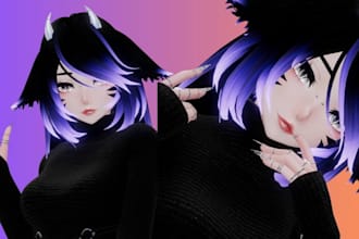 do custom vrchat avatar, vrc character, furry nsfw, anime 3d model, vrc avatar