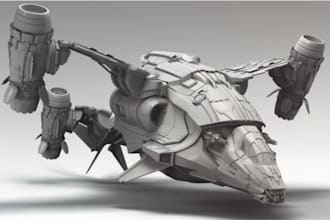 sculpt 3d spaceship minis for tabletop gaming 3d spaceship model for 3d printing