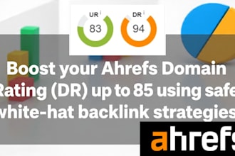 boost ahrefs DR to 85 with high authority backlinks