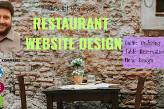 create websites for restaurants with online order and reservation