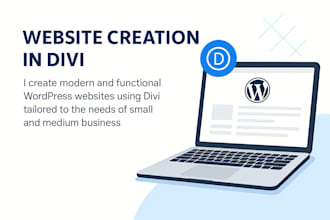 create a  unique responsive landing page using divi