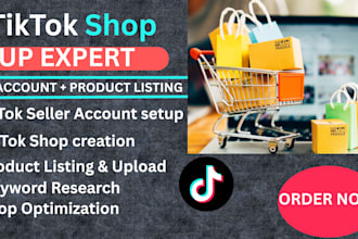 setup tiktok shop, tiktok seller account and product listing