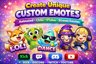 draw custom emotes, animated emotes, twitch emotes, discord emotes, kick emotes