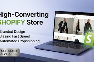 build a high converting branded shopify dropshipping store