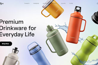design drinkware shopify store portable water bottle store tumbler shopify store