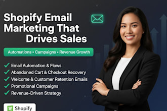 setup ecommerce or shopify email marketing campaigns and automation with klaviyo