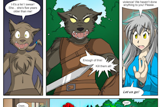 draw anime comic page, nsfw comic page, erotic comic page, furry nsfw comic page