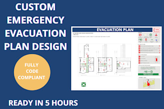 create a professional emergency evacuation plan compliant with nfpa, ibc, osh