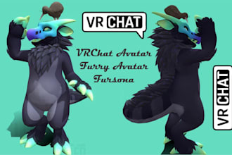 vrchat avatar anime furry avatar 3d model vrc avatar 3d vtuber nsfw fursona avi
