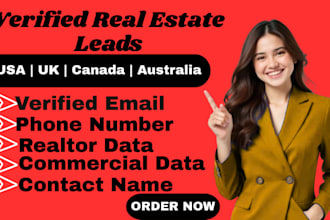 collect verified real estate leads generation agent property investor brokers US
