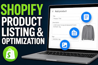 shopify product listing and optimization