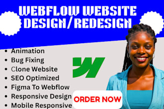build webflow website design webflow redesign developer landing page seo expert