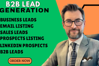 do b2b lead, sales leads, email list, prospects listing  and linkedin prospects