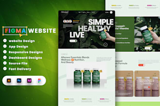 create modern web UI UX, landing page, and mobile app design in figma