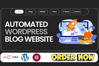 build automated wordpress blog website