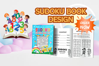 create custom sudoku, crossword, and word search puzzles for kdp publishing