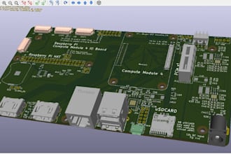 do custom pcb design, cm4 cm5, pcb carrier board,  audio pcb assembly on kicad