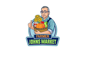 design unique farmer john market logo