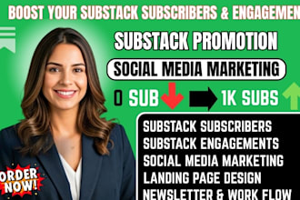 setup and promote substack post substack subscriber substack newsleter promotion