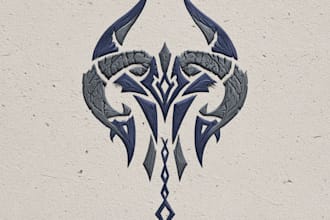 make medieval, fantasy, rpg gaming logo