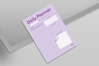 design daily, weekly, monthly planners for amazon KDP