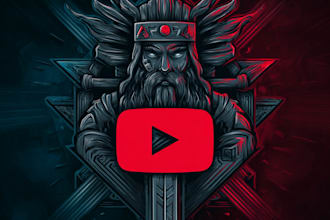 draw a fantasy, logo design, youtube gaming channel