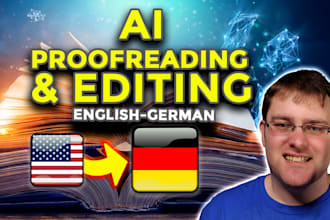 edit your ai translated book into native german quality