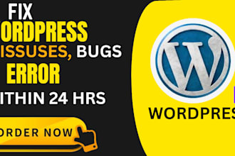 fix wordpress errors, bugs, issues, and critical problems professionally
